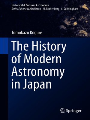 cover image of The History of Modern Astronomy in Japan